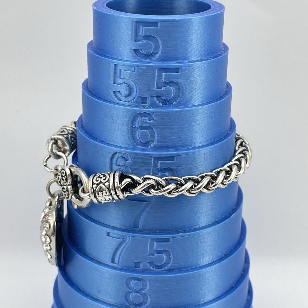 Fun Baseball Rhinestone Charm Rope Chain Bracelet Statement All American - Picture 4 of 5